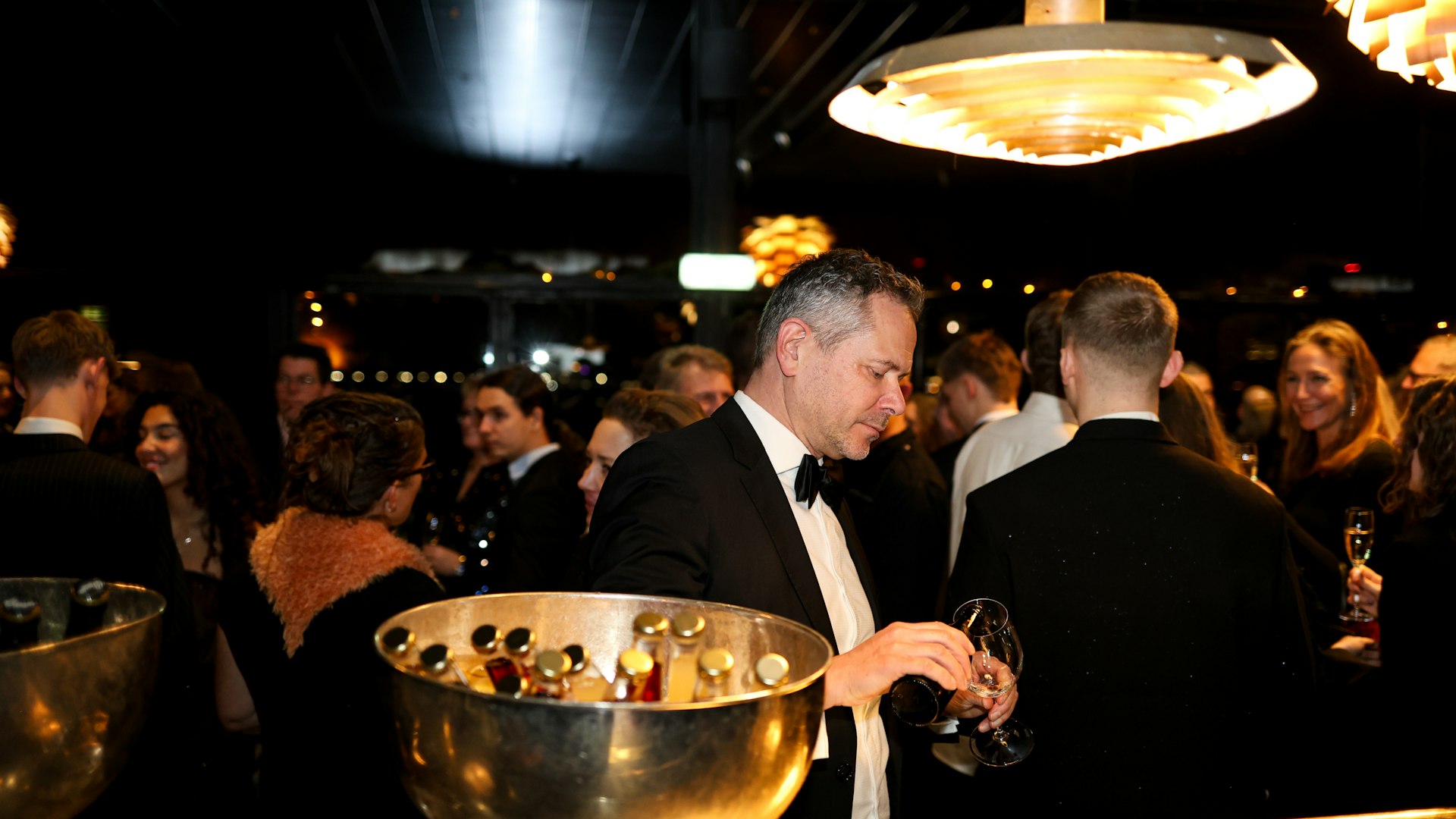 Chamber of commerce business networking mixer